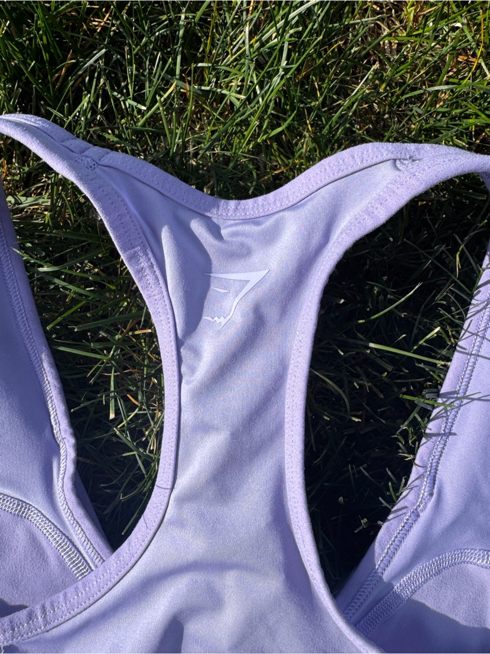 Gym Shark Lilac Twist-Front Sports Bra - Size XS - Picture 4 of 5